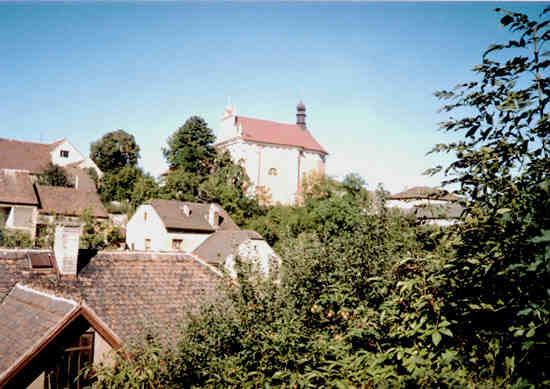 Tetín - centrum obce